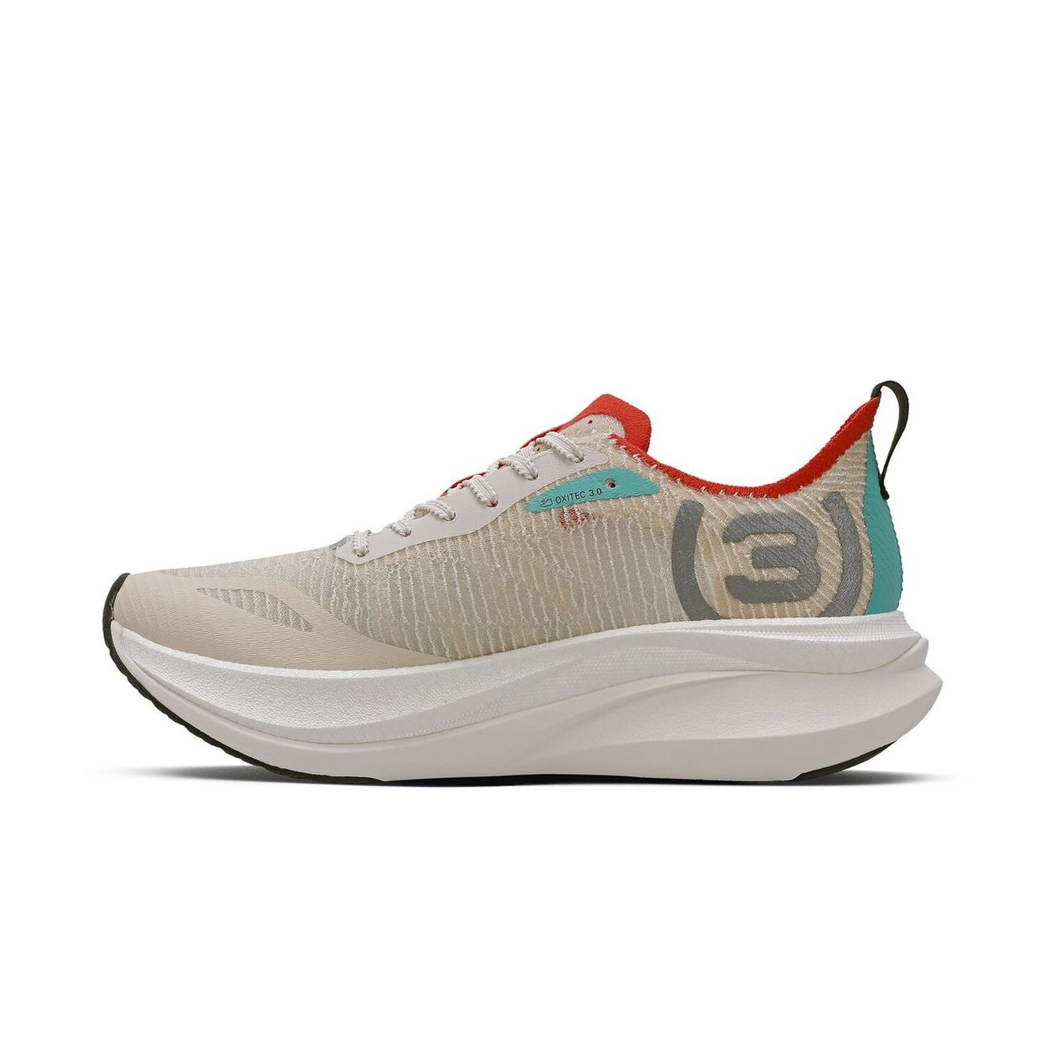 Zapatilla Running Hombre Corre Grafeno 3 Celeste/rojo/arena image number 2.0