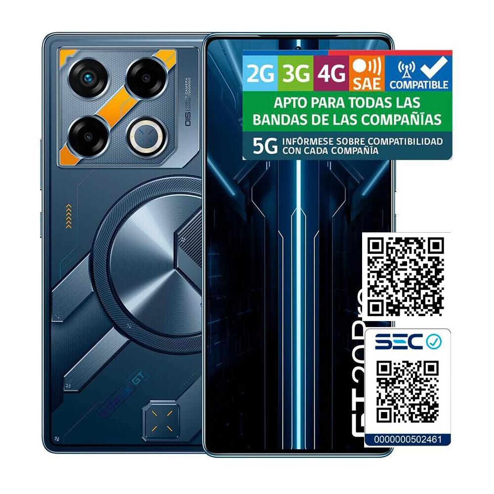 Smartphone Infinix GT 20 Pro Azul Metallico / 5G / 256 GB / Liberado image number 6.0