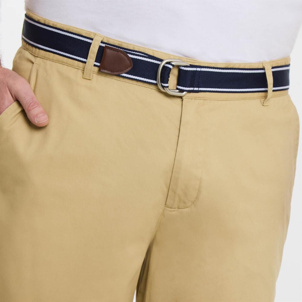 Bermuda Liso Tiro Medio Regular Hombre The King's Polo Club image number 4.0