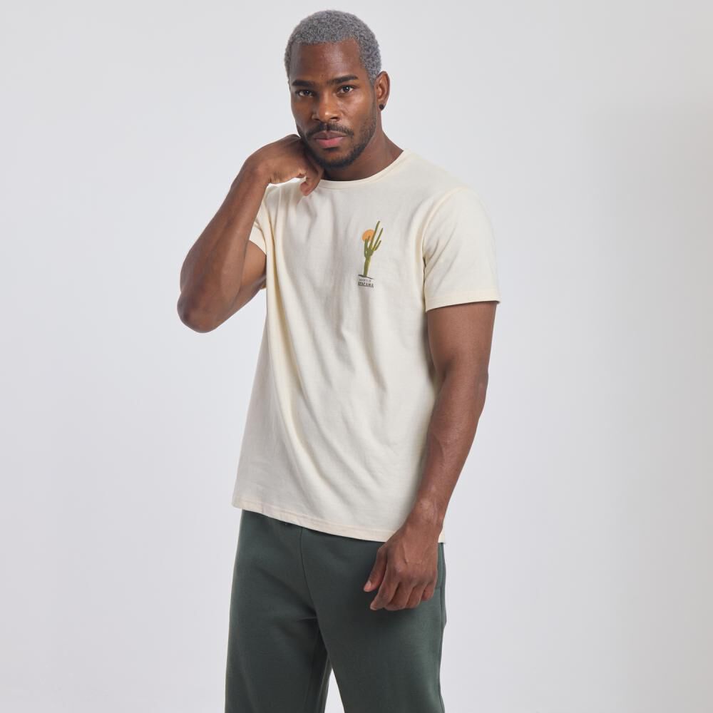 Polera Deportiva Estampada Slim Manga Corta Cuello Redondo Hombre Wetland image number 2.0