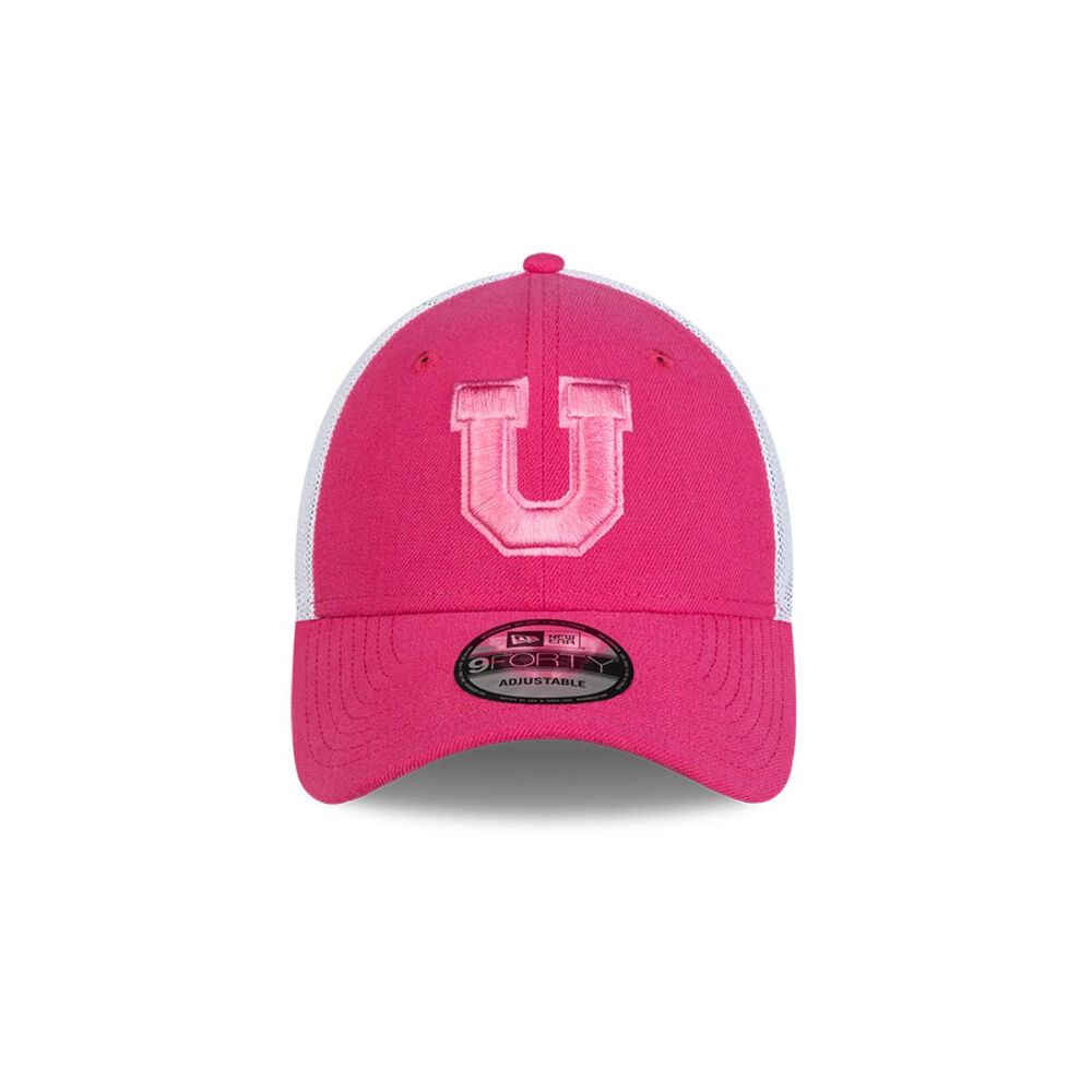 Gorra 9forty Universidad De Chile Futbol Rosado New Era image number 2.0