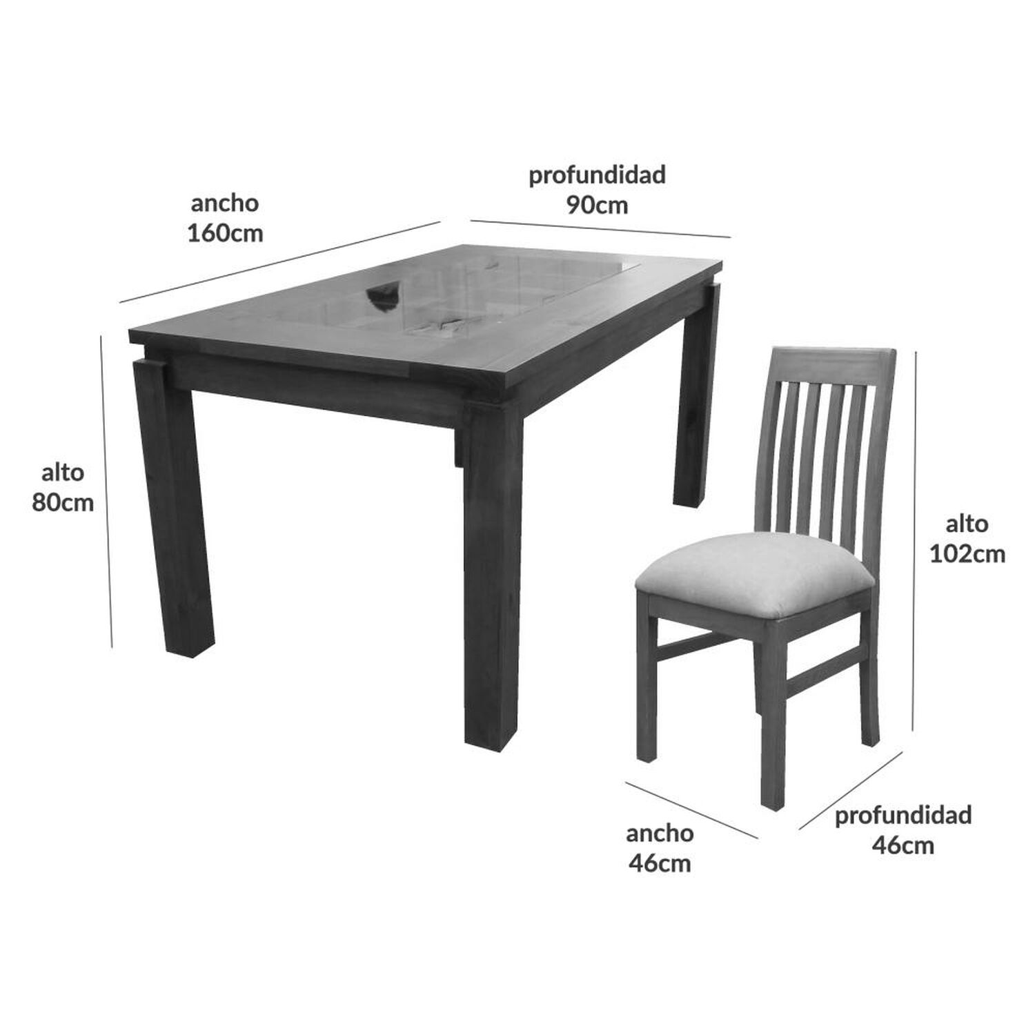 Juego De Comedor Almore Moscu 6 Silla / 6 Sillas image number 1.0