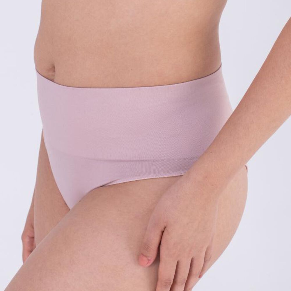 Calzón Cintura Alta Sin Costura - Palo Rosa image number 1.0
