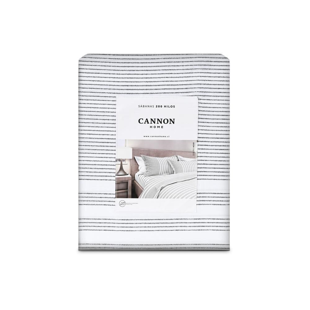 Juego De S&aacute;banas Cannon Noir / 2 Plazas / 200 Hilos image number 3.0