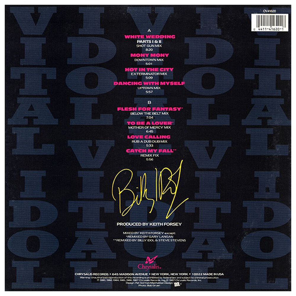 Billy Idol - Vital Idol | Vinilo Usado image number 1.0
