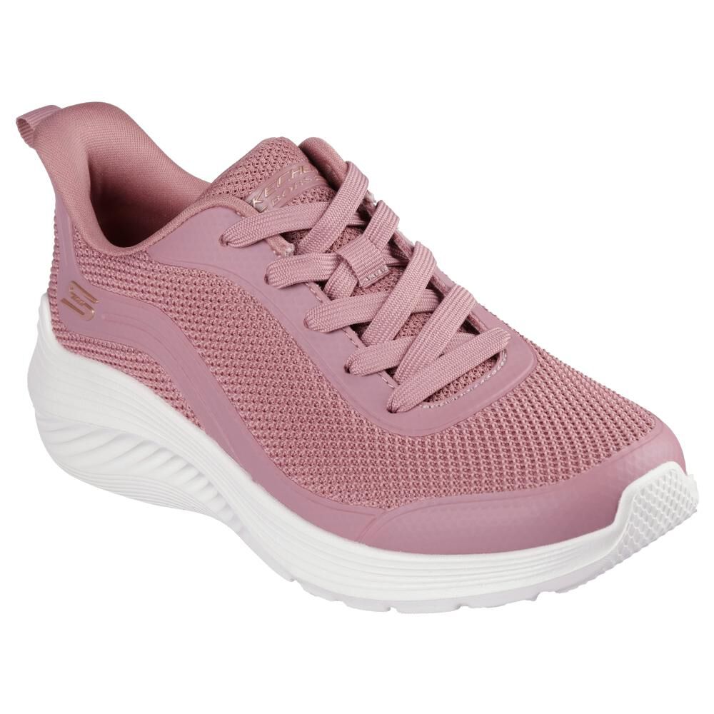 Zapatilla Urbana Mujer Skechers Bobs Squad Waves Rosado en Oferta compra en Hites