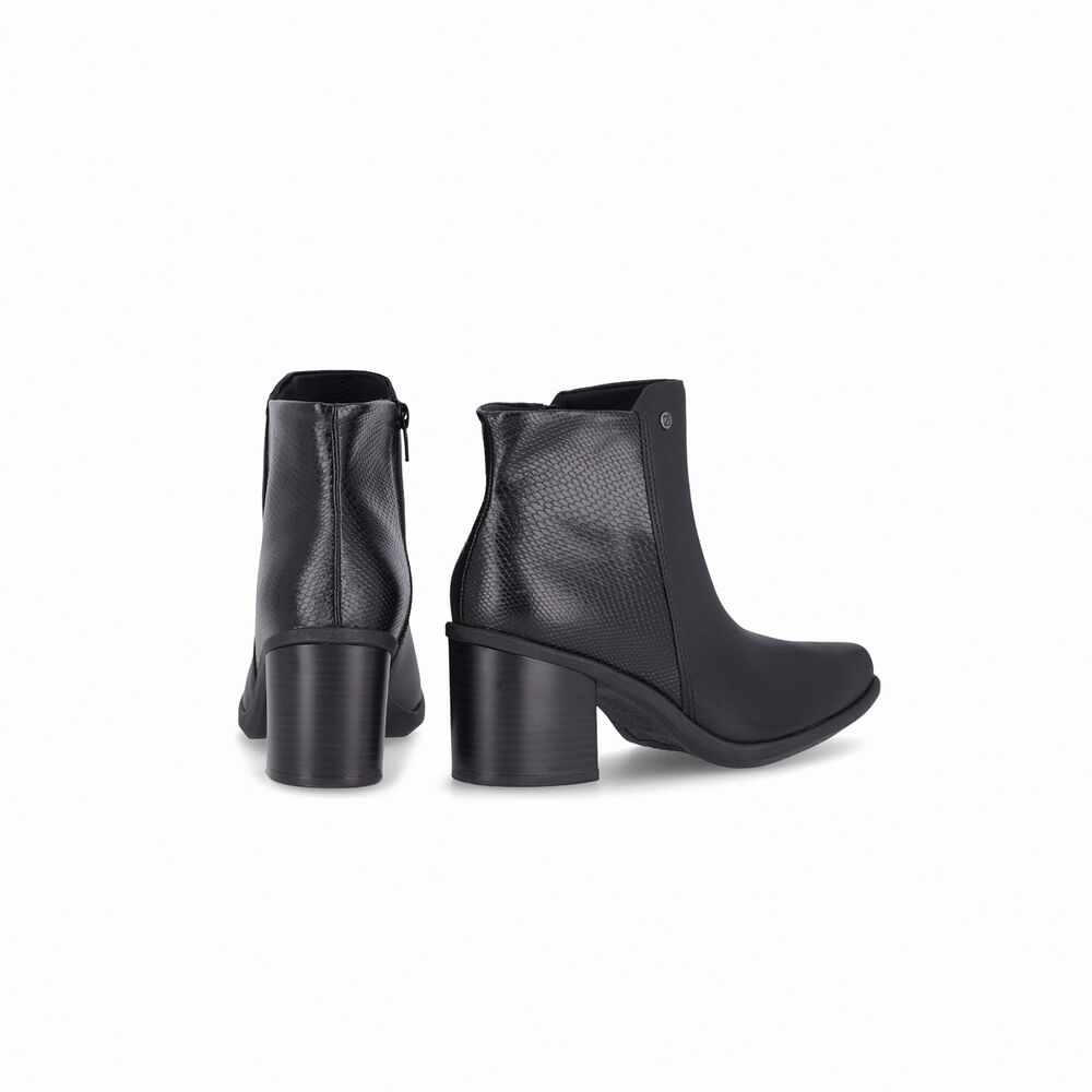 Botin Mujer Negro/snake Irene 734 Piccadilly image number 2.0