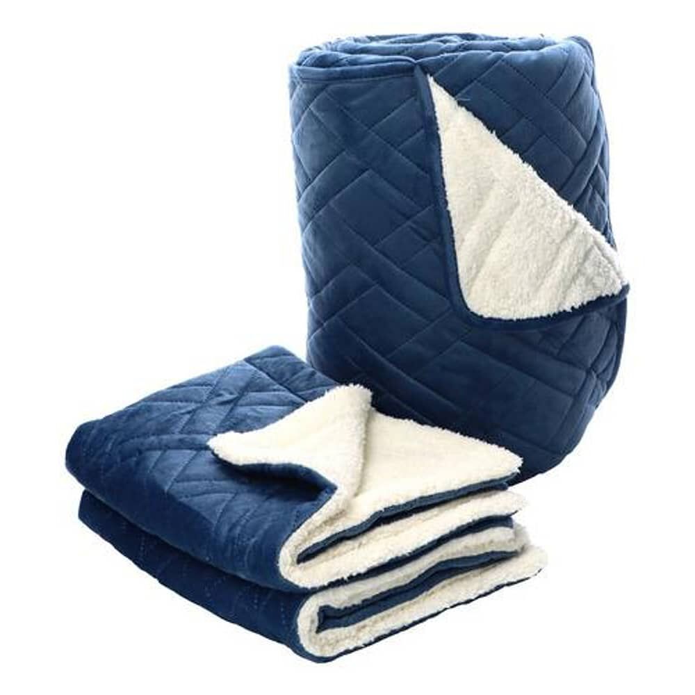 Plumon Andes Chiporro Velvet Azul 2 Plaza image number 1.0