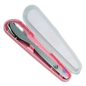 Set Cubiertos Disney Dise&ntilde;o Minnie Con Estuche - Ps