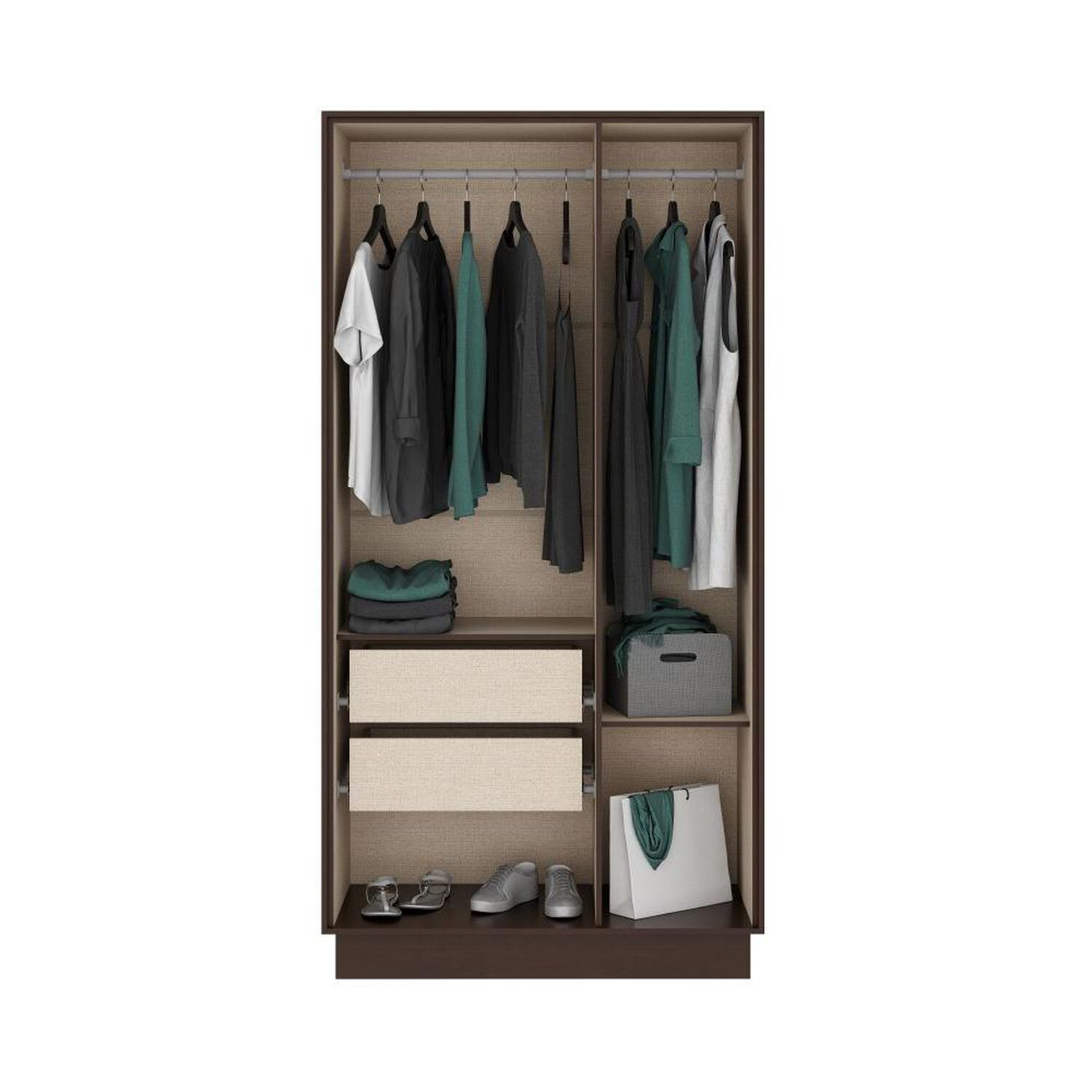 Closet Roca Esperanza Modular / 3 Puertas / 2 Cajones image number 1.0