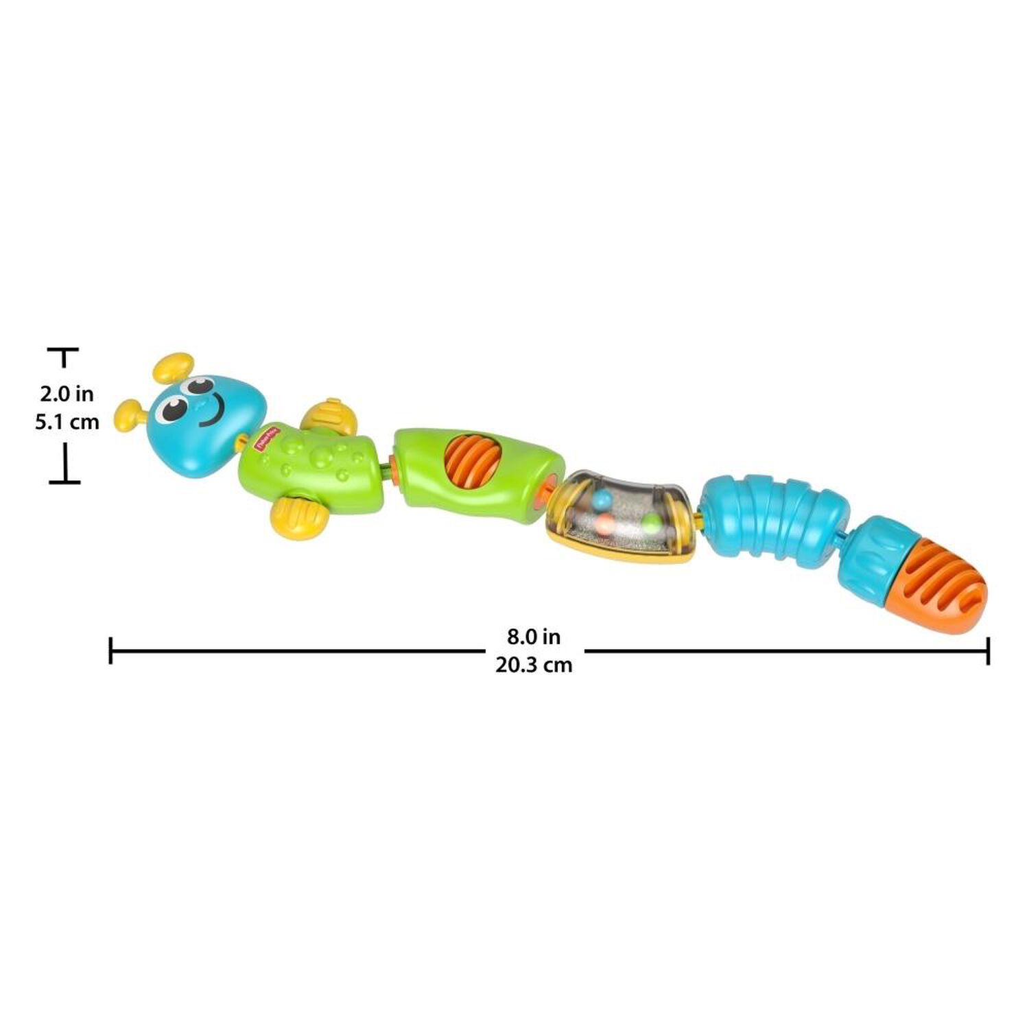 Juguete Para Bebe Fisher Price Brilliant Basics Oruga Cadena De Colores image number 4.0