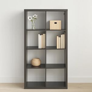 Estante Modular Zyno Con 8 Compartimentos - Negro