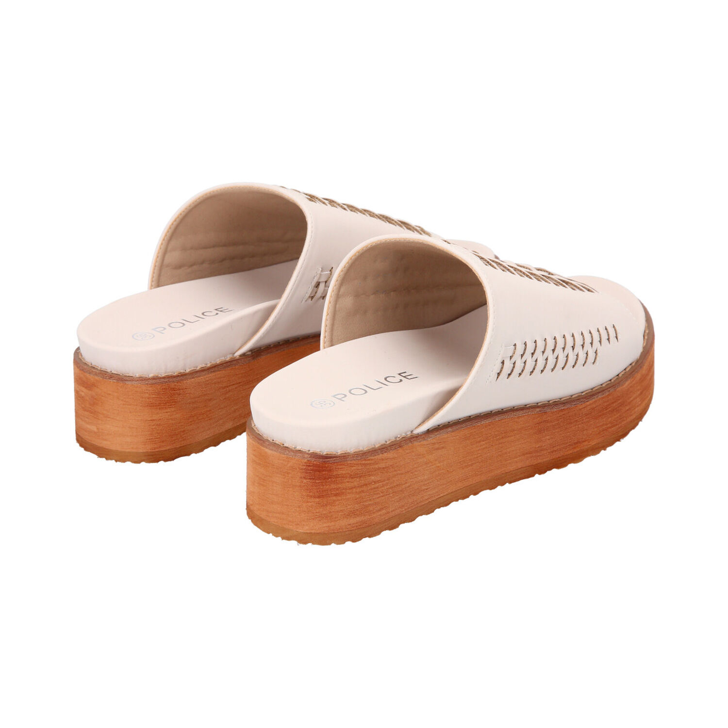 Sandalia Mujer Beige Plataforma Kika Police image number 4.0