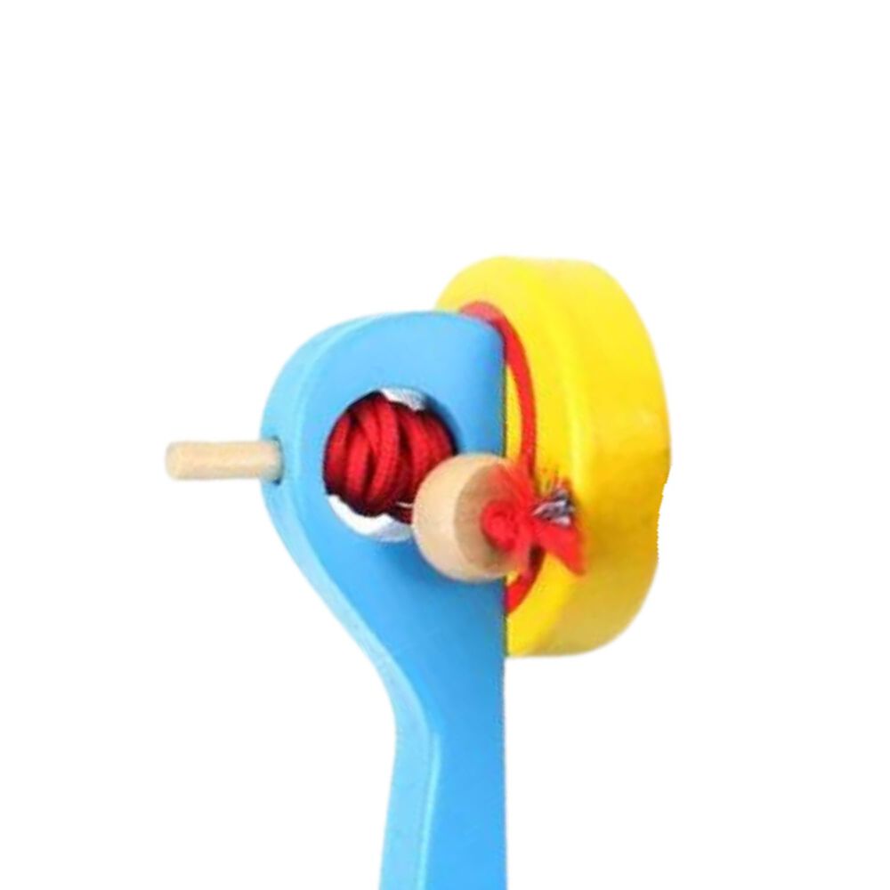 Trompo De Madera Con Lanzador De 15 Cm Para Niños De 3+ image number 0.0