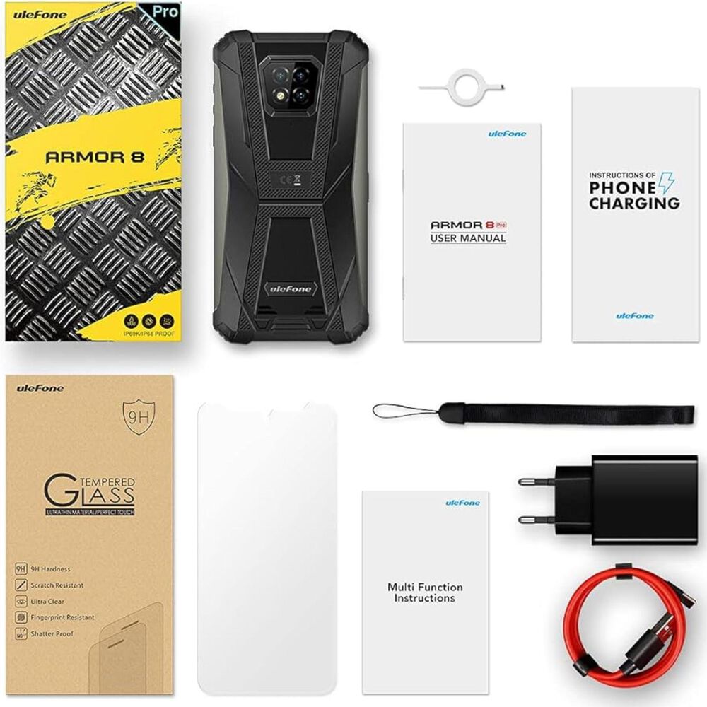 Celular Rugged Ulefone Armor 8 Pro Resistente A Golpes, Polvo, Humedad Y Agua / Desbloqueo Facial Y Con Huella Dactilar, Nfc, Radio Fm image number 9.0
