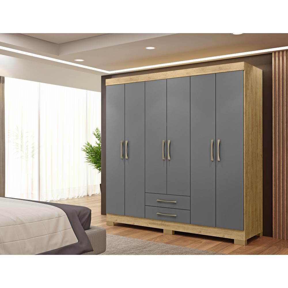 Cl&oacute;set Di Poretti Design Closet Escocia / 6 Puertas / 2 Cajones image number 4.0