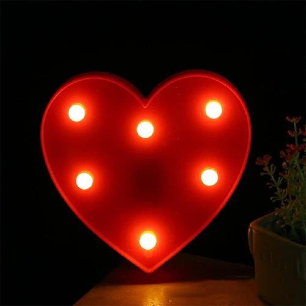 Lampara Led Corazones A Pilas Candy Bar Fiesta Niños image number 1.0
