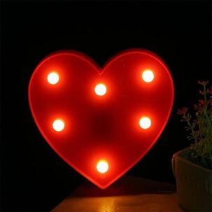 Lampara Led Corazones A Pilas Candy Bar Fiesta Niños