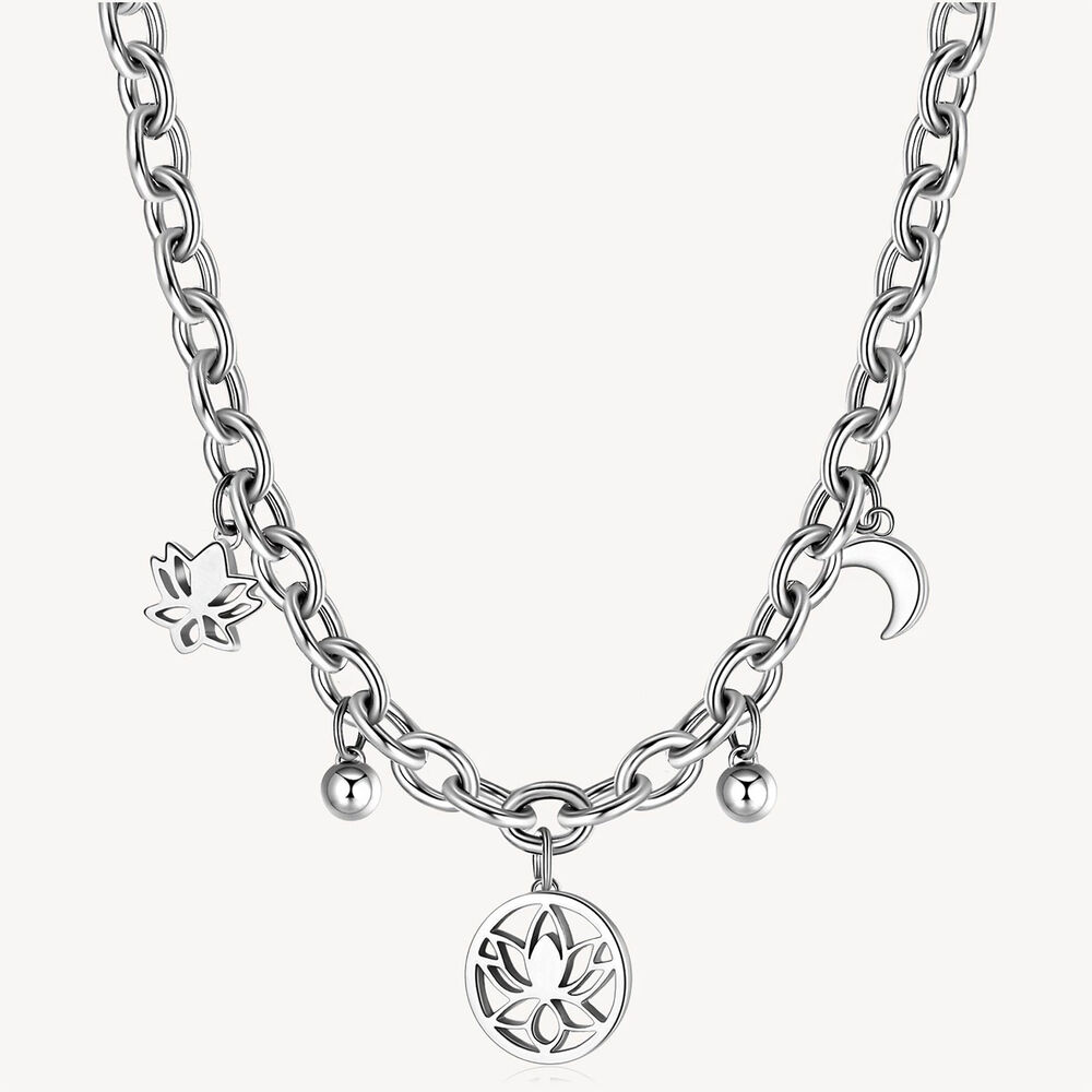 Collar Brosway Bhkn071 Plateado Mujer image number 1.0