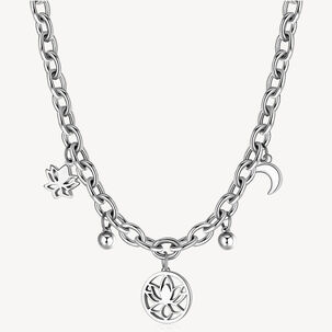 Collar Brosway Bhkn071 Plateado Mujer