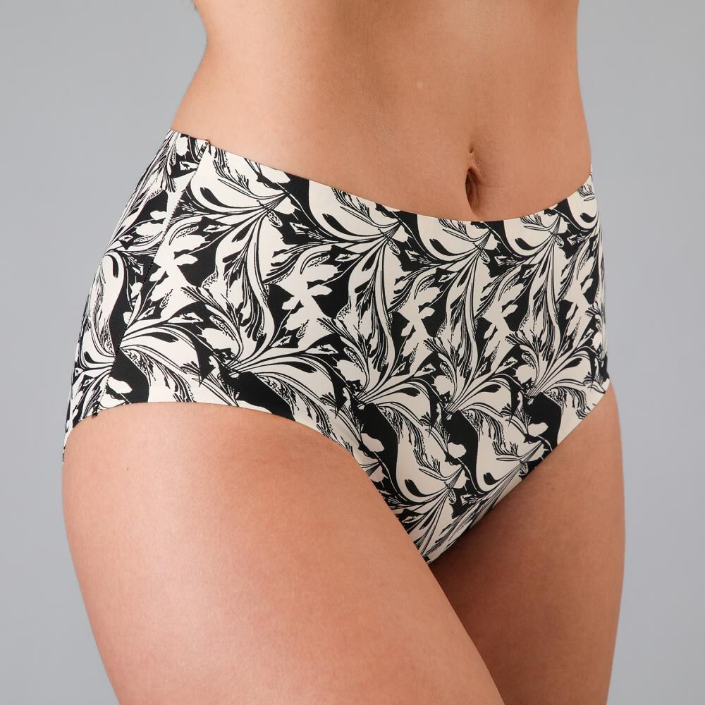 Pack 3x Calzon Maxi Micro Print Bonded Flores image number 3.0