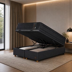 Cama Ba&uacute;l Mons Sauvage / King / Base Dividida