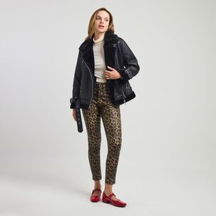 Chaqueta Aviadora Bonded Cuello Camisero Mujer Kimera