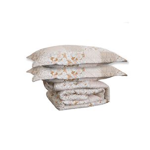 Quilt Andes Sherpa Estampado Patchwork Beige 1.5 P