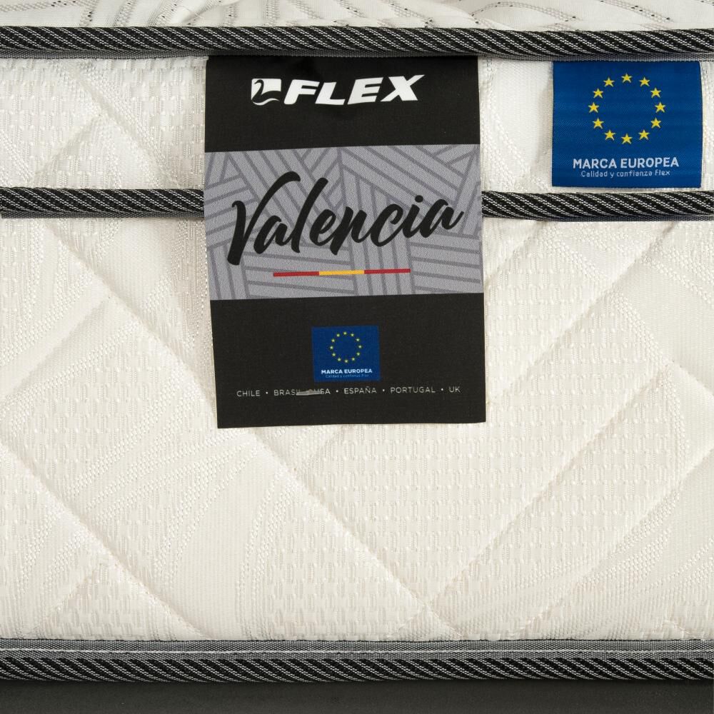 Cama Europea Flex Valencia / 1.5 Plazas / Base Normal + Almohada image number 2.0