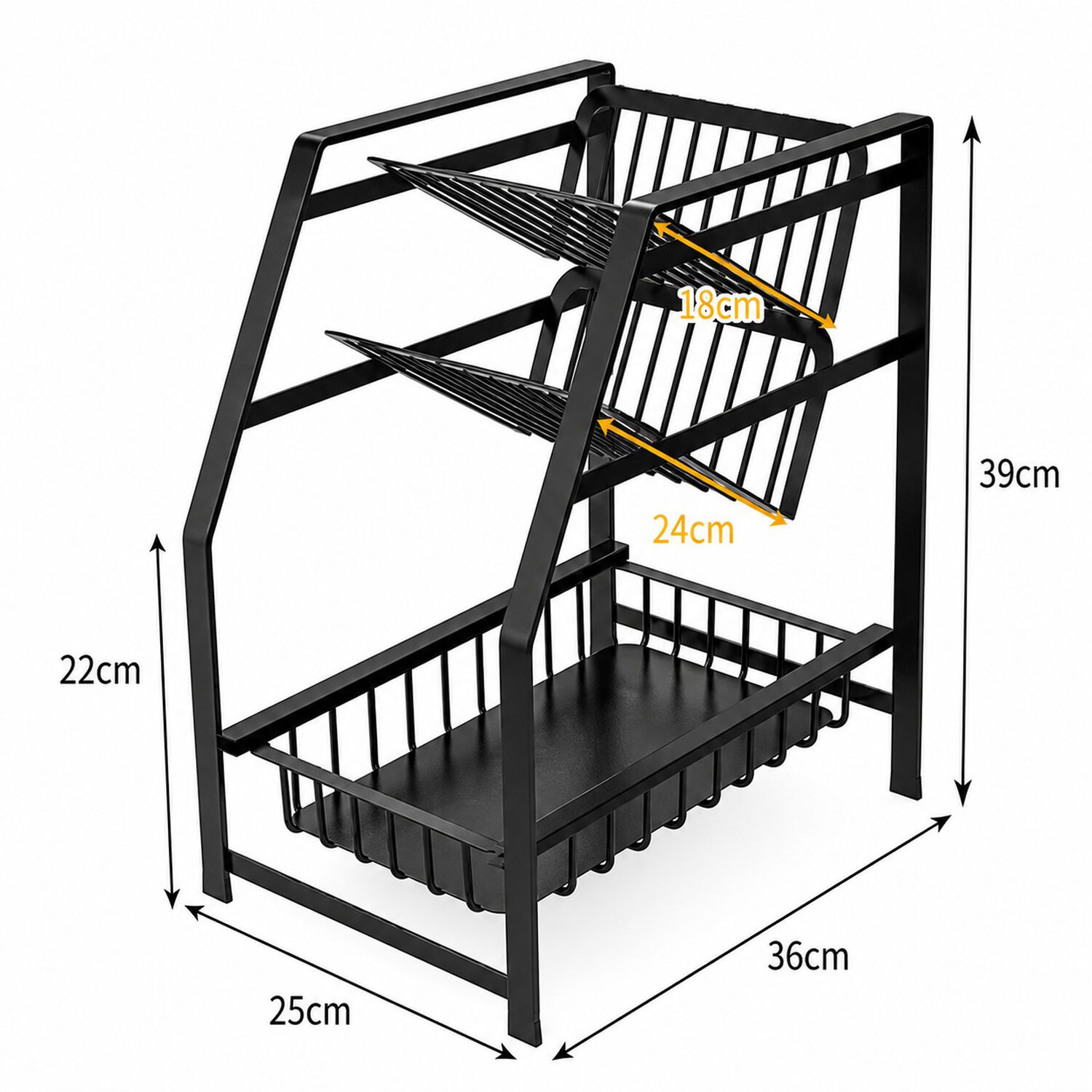 Organizador Rack Multiusos Especiero De Cocina Y Botellas Con 3 Niveles image number 7.0