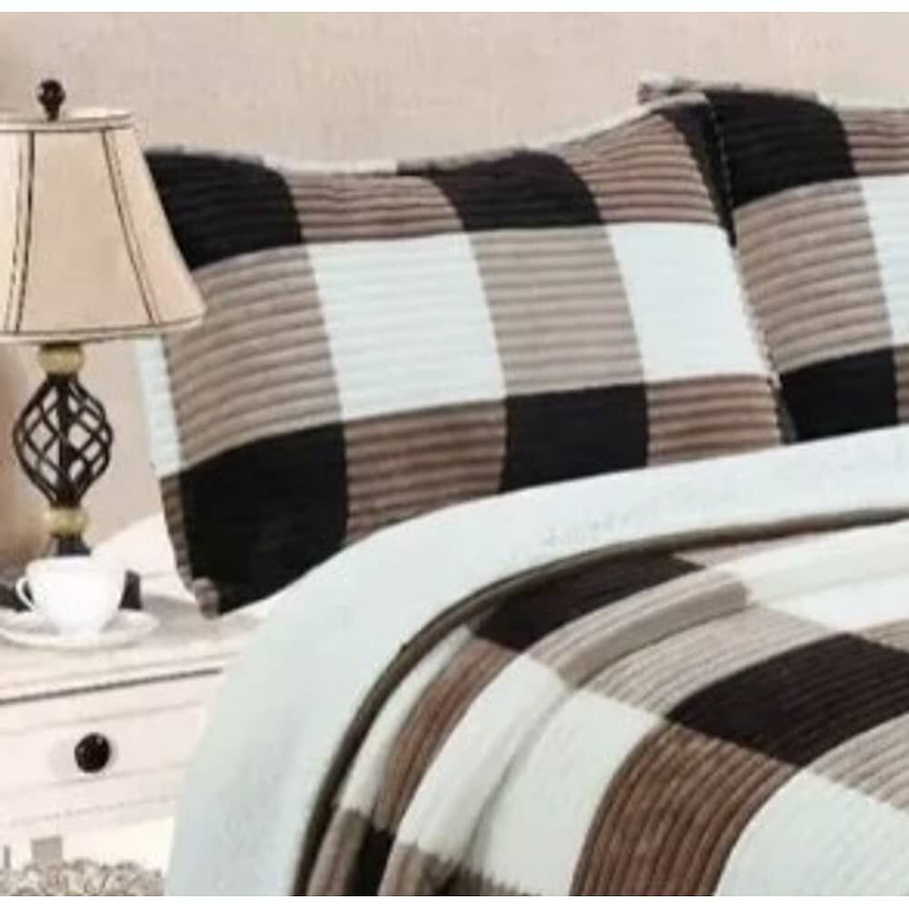 Manta Frazada T&eacute;rmica Chiporro Fundas Almohada 2 Plazas. Cafe image number 3.0