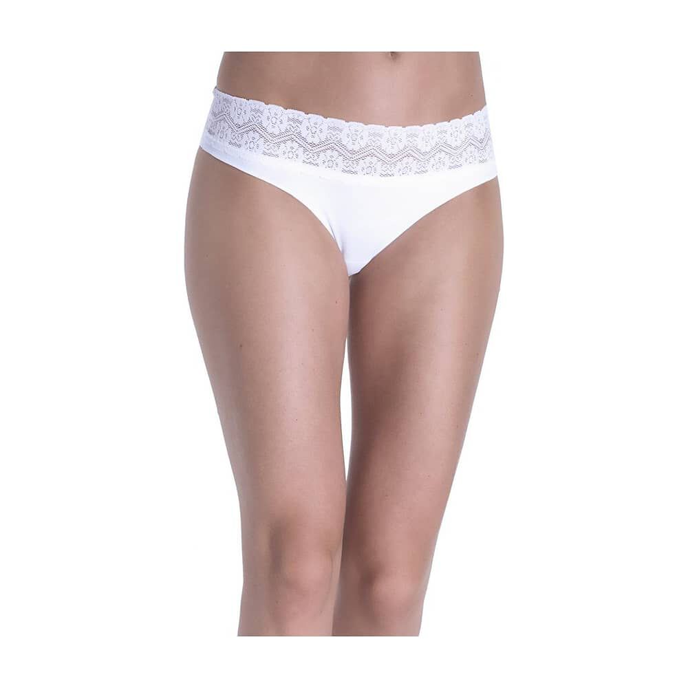 Bikini Algod&oacute;n Con Encaje Blanco 2rios image number 2.0