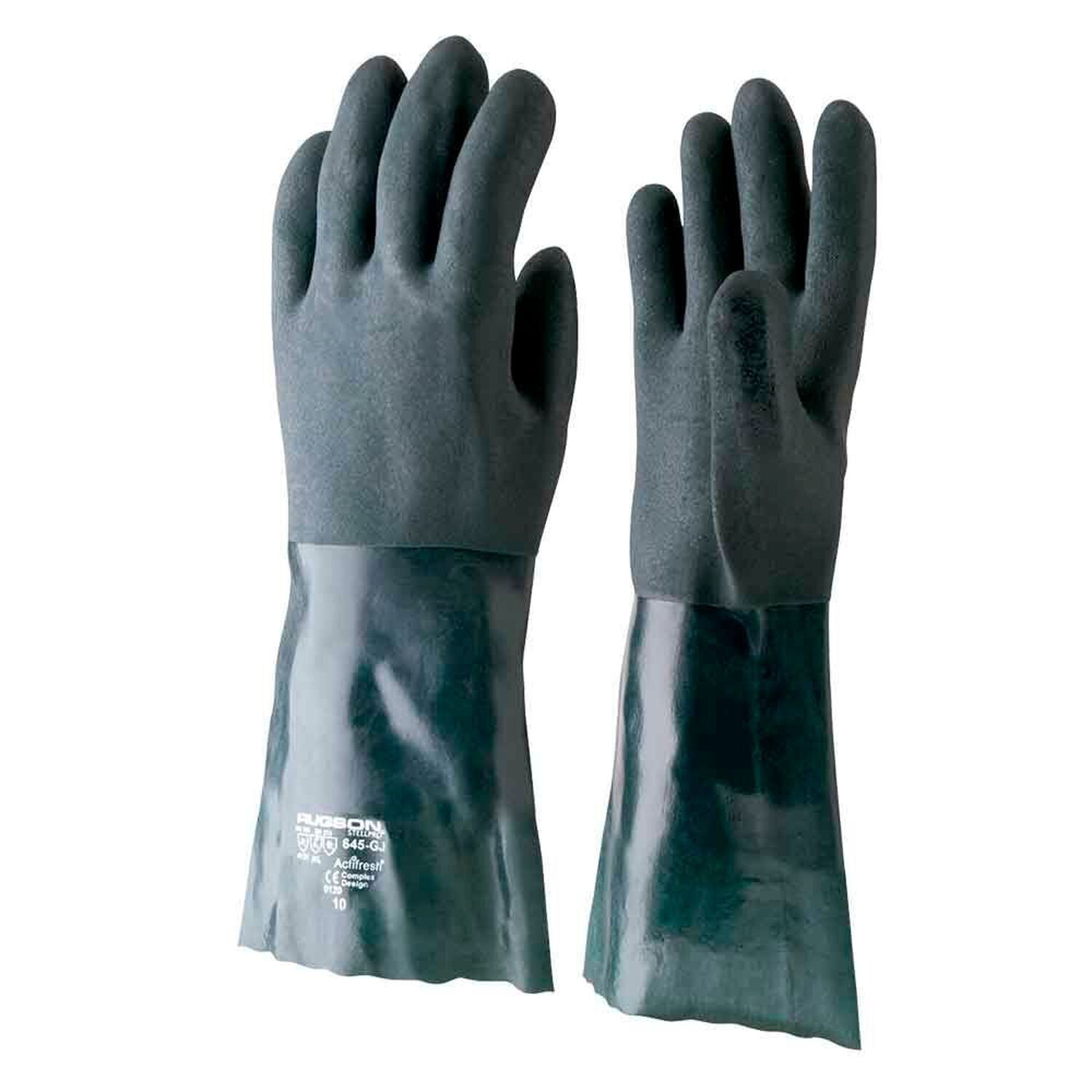 Guante Rugson 14" Pvc Verde image number 0.0