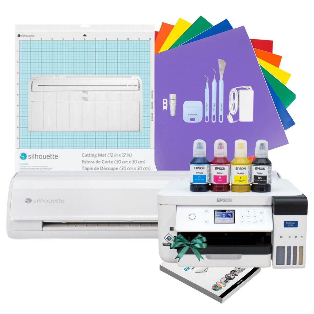 Kit Cameo 5 Blanca + Impresora Sublimacion F170 image number 0.0