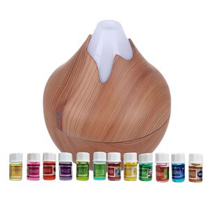 Pack Humidificador Forma Volcan + 12 Esencias Aromaticas