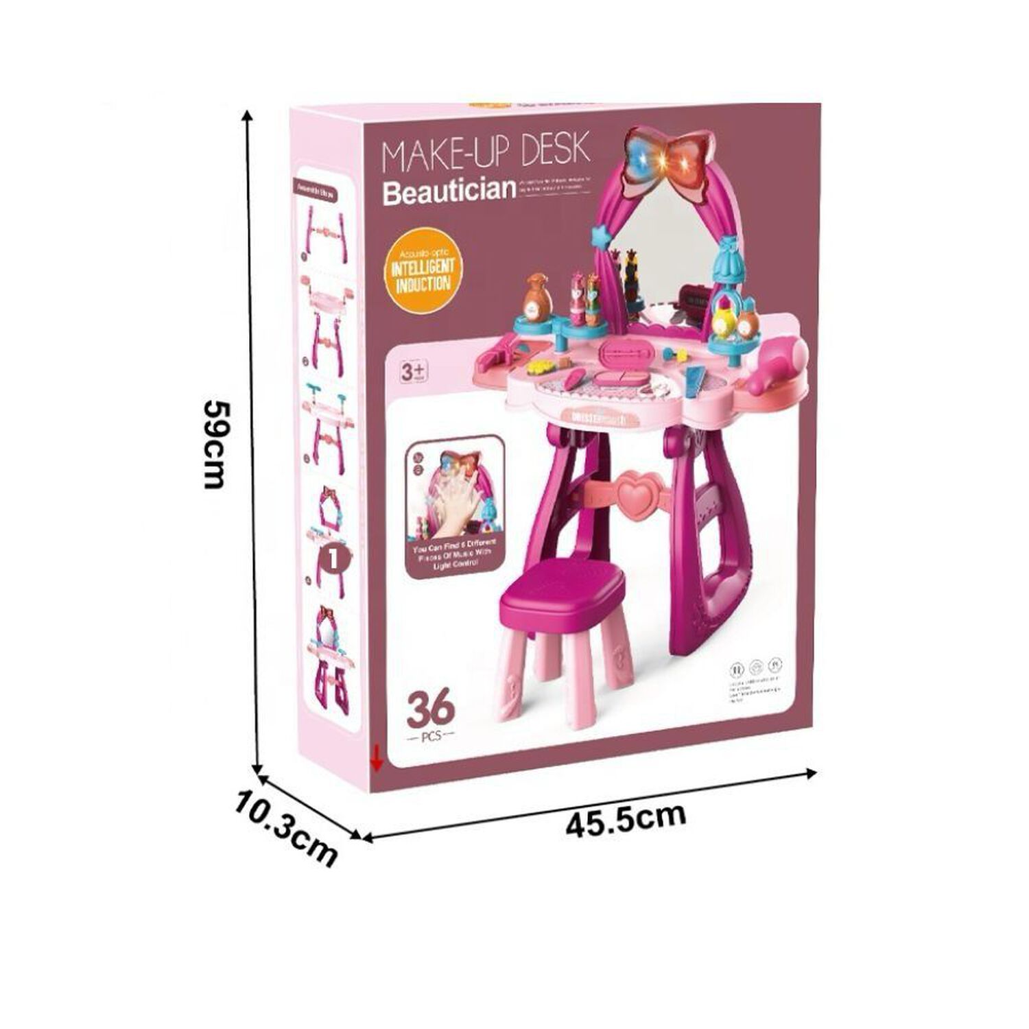 Set De Maquillaje Tocador Infantil Interactivo Con Silla image number 5.0