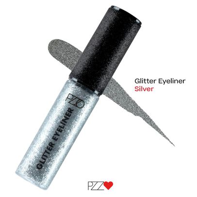 Delineado De Ojos Glitter Silver Petrizzio