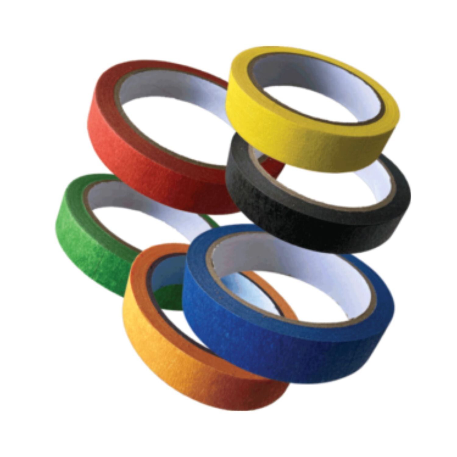 Cinta Enmascarar Masking Tape Color 18mmx20m 6 Colores image number 1.0