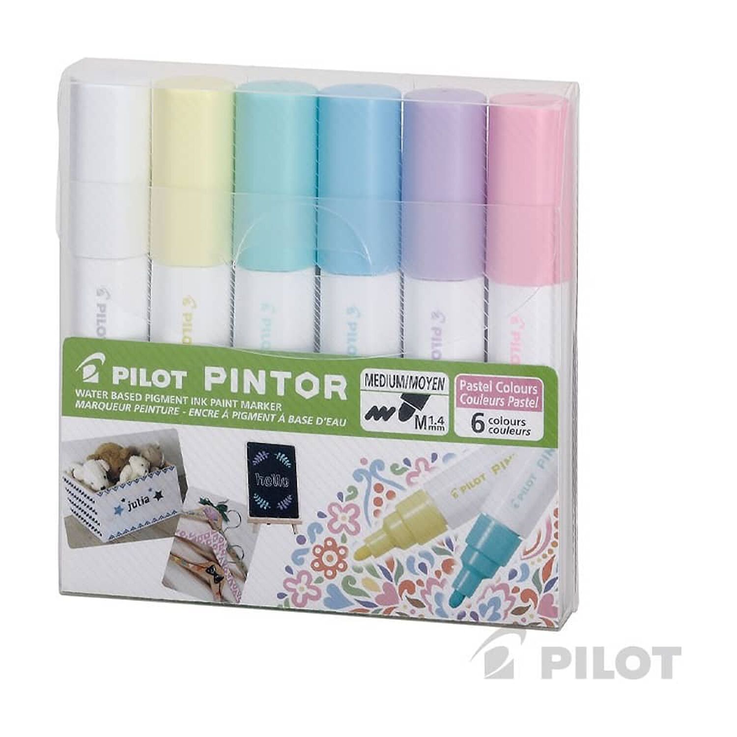 Set 6 L&aacute;pices Pintor Medio Colores Pasteles Qsize 90 image number 0.0