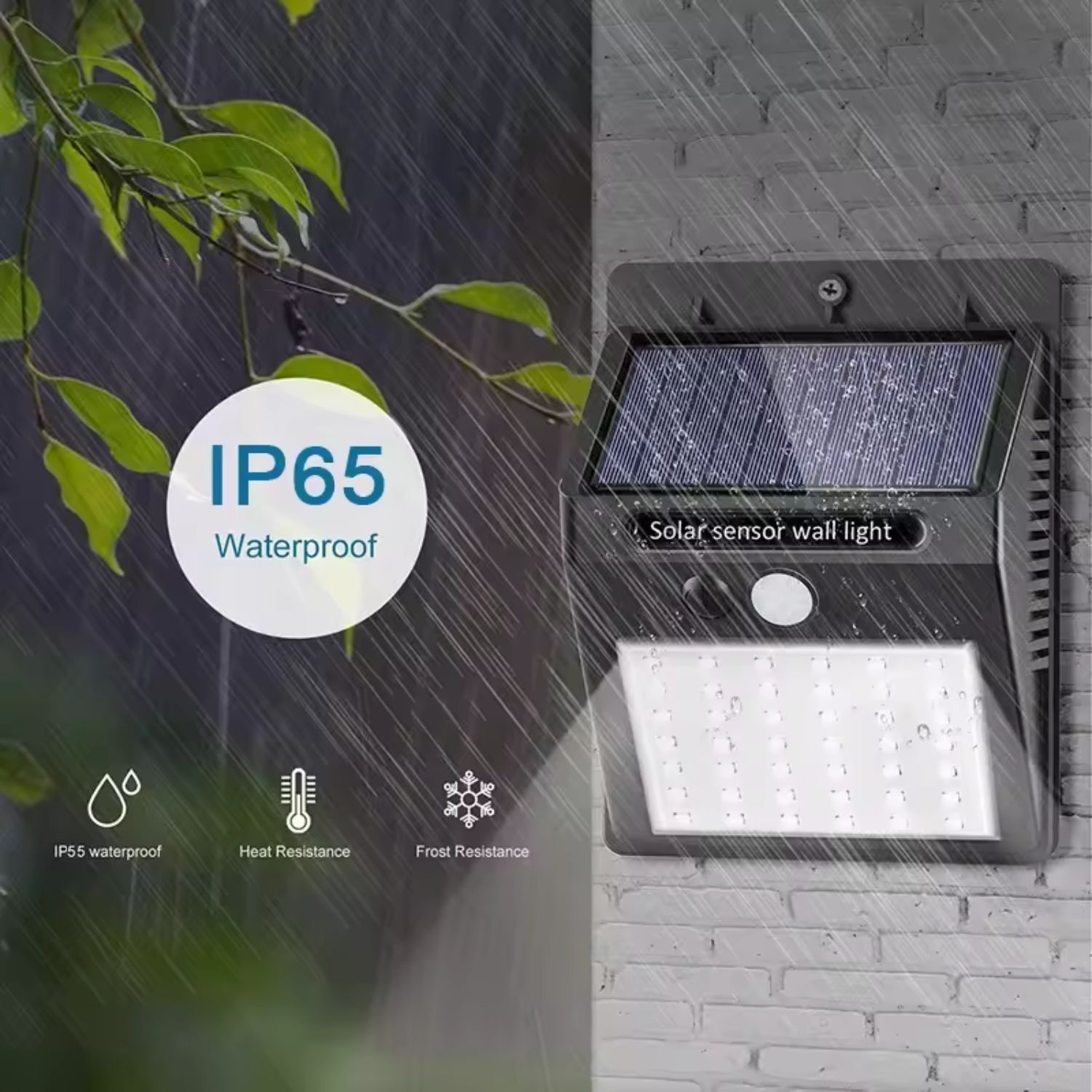 Luz Solar Led De Pared 20 Leds 12cm Eficiencia Energ&eacute;tica image number 3.0