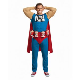 Disfraz Cosplay Duff Man Los Simpson Cerveza