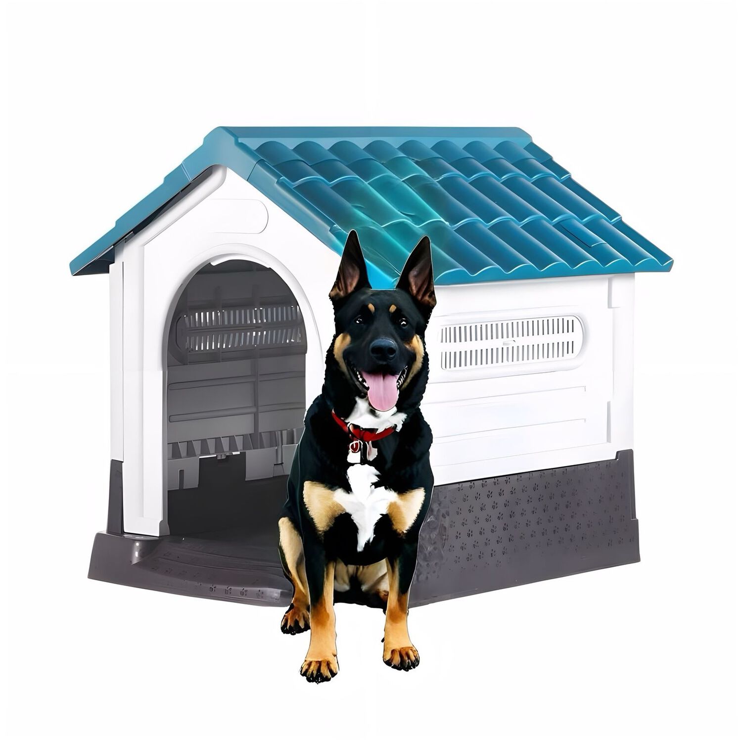 Casa De Perro Exterior Extra Grande 105cm Azul 452 Lubabycas image number 7.0