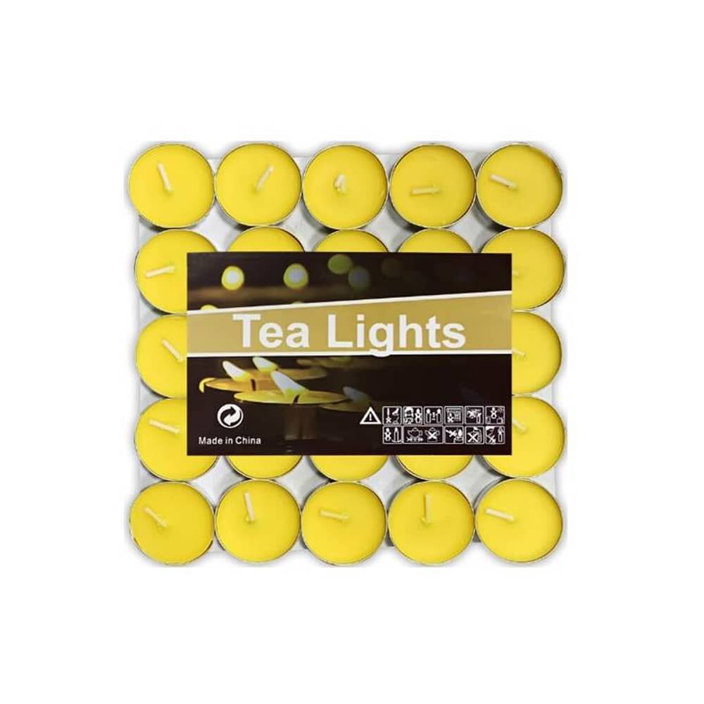 Set 50 Velas Decorativas Amarillas image number 0.0