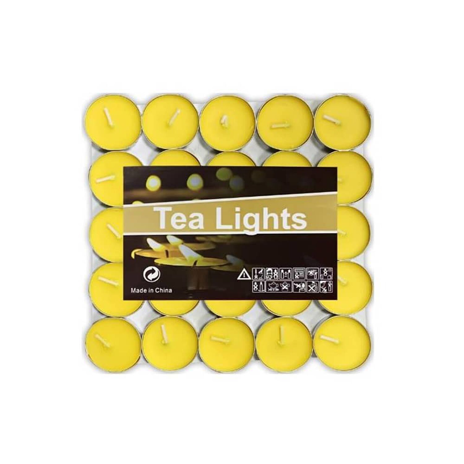Set 50 Velas Decorativas Amarillas image number 0.0