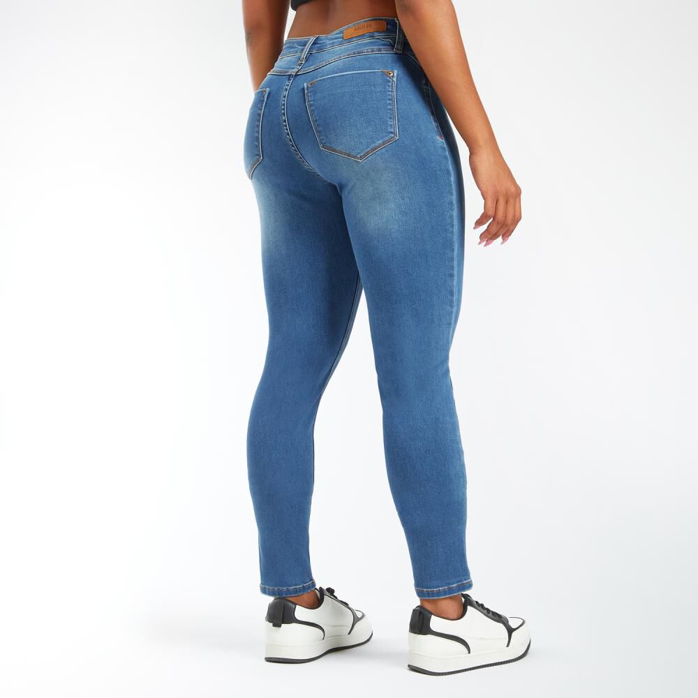 Jeans Básico Denim Regular Skinny Mujer Rolly Go image number 3.0