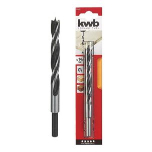 Broca Para Madera 3 Puntas 14mm - Kwb