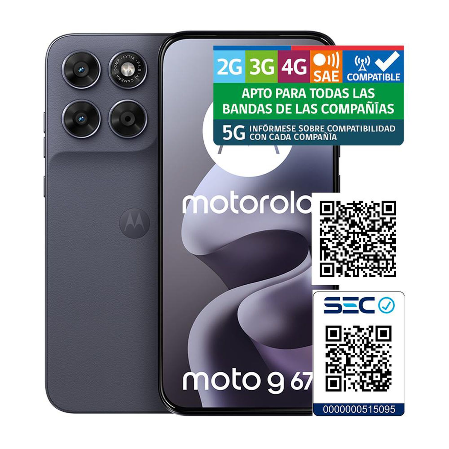 Smartphone Motorola Moto G67 / 5G / 256 GB / Gris / Liberado image number 8.0