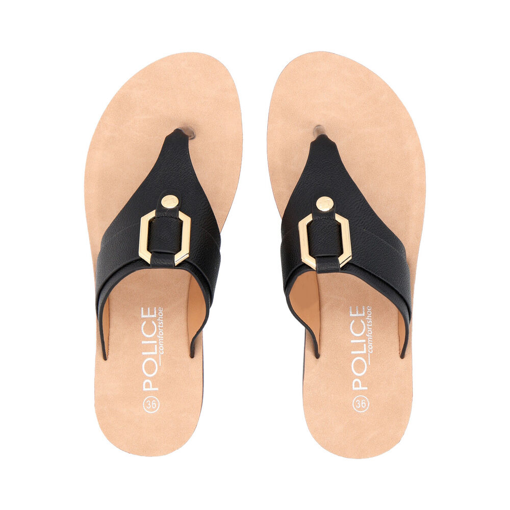 Sandalia Mujer Negro Sole Police image number 1.0