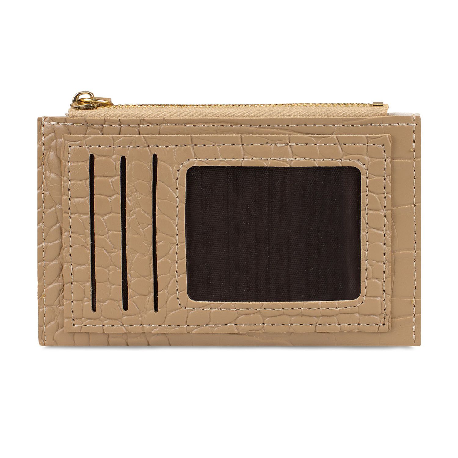 Billetera Tarjetero Mujer Con Monedero Zoe Caf&eacute; Claro Carven image number 3.0