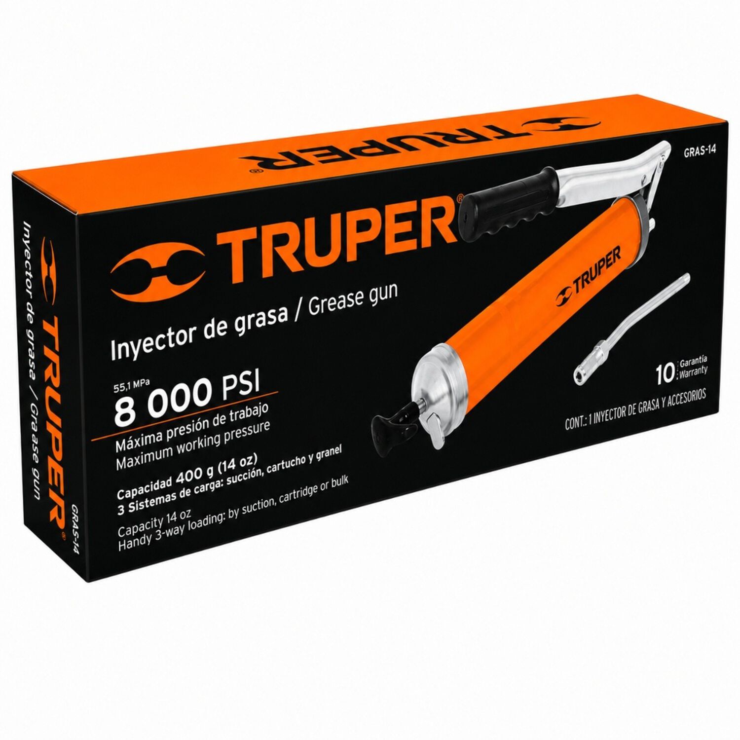Engrasadora Manual 14oz Truper Profesional image number 4.0